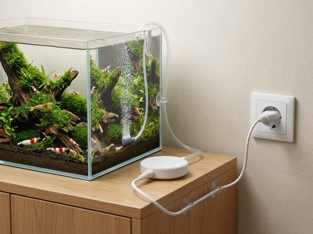 Wann eine Mini-Aquarienluftpumpe in Deutschland zählt — supporting aquarium detail
