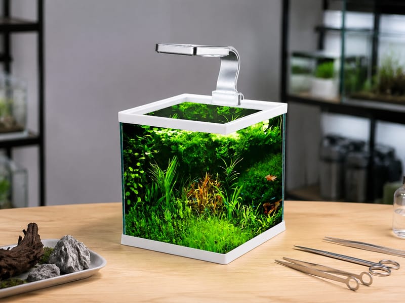 Aquarium Starter Kit with LED Light: Einkaufscheck für Händler — practical setup example