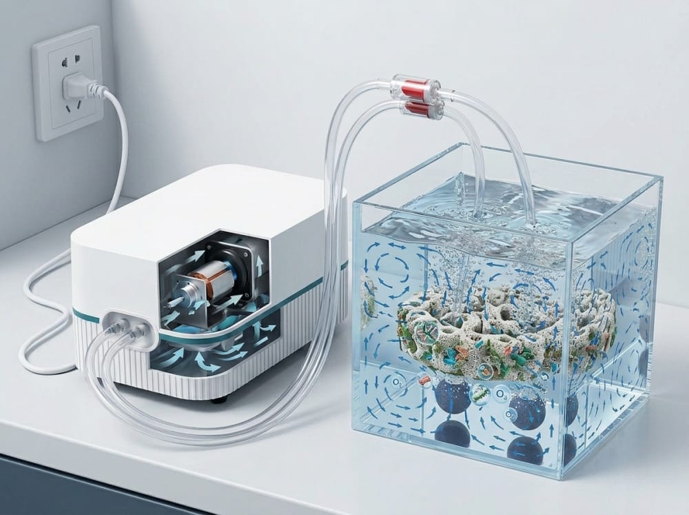 Luftpumpen für stabile Aquarien in Deutschland — practical setup example