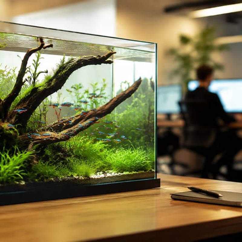 Pflanzenaquarium ohne CO2: Low-Tech-Ratgeber — supporting aquarium detail