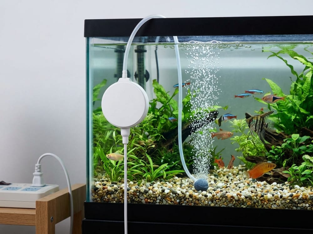 Luftpumpe oder Filter? Unterschiede in Deutschland — supporting aquarium detail