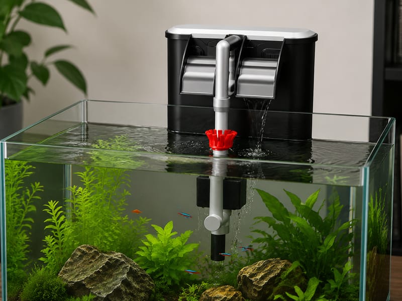 Hängefilter im Großhandel: Modelle sicher vergleichen — supporting aquarium detail