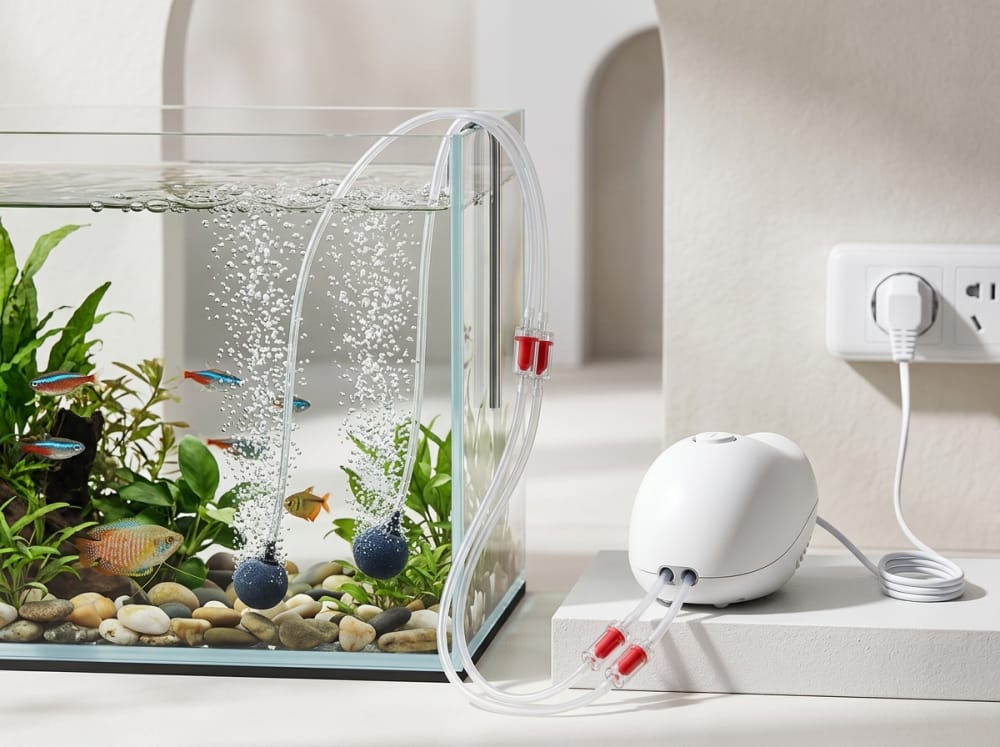Luftpumpe im Aquarium? Fakten für Deutschland — supporting aquarium detail
