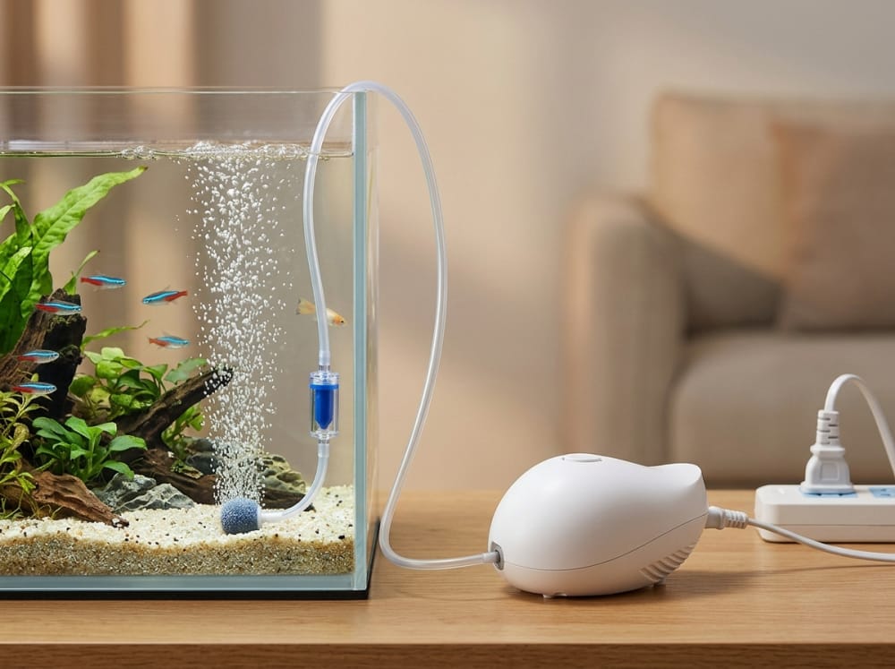 Luftpumpe im Aquarium? Fakten für Deutschland — practical setup example