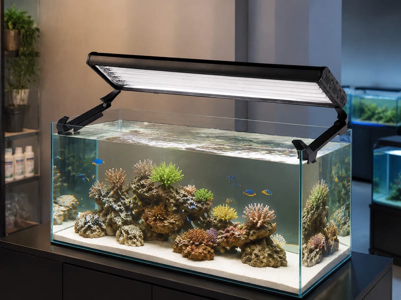 T5 HO Aquarium Lights Wholesale: Einkauf sicher planen — supporting aquarium detail