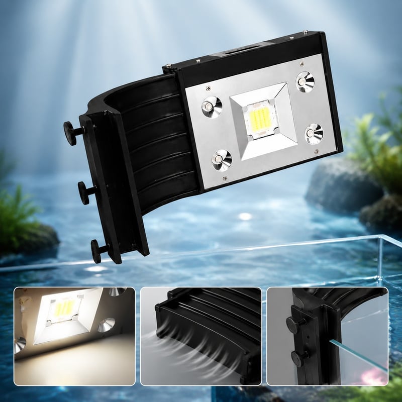 WK004 Aquarium-Set mit leistungsstarker aufsteckbarer LED-Leuchte – Vorteile des Modells WK004, Bild für Aquariumfachhändler und Beschaffungsteams