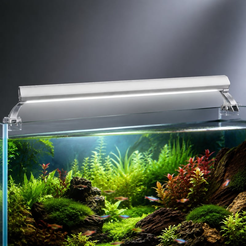 WK007 T5 HO 2-Lampen-Aquariumleuchte Modell WK007 Vorteilebild für Händler und Beschaffungsteams im Bereich Aquarientechnik