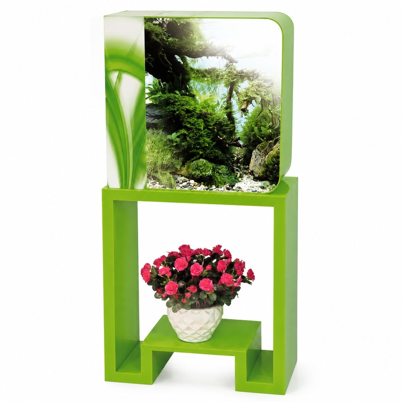 WK010 All-in-One-Acryl-Aquarium mit RGB-LED für den Großhandel, OEM- und Händlerbelieferung von Aquarien