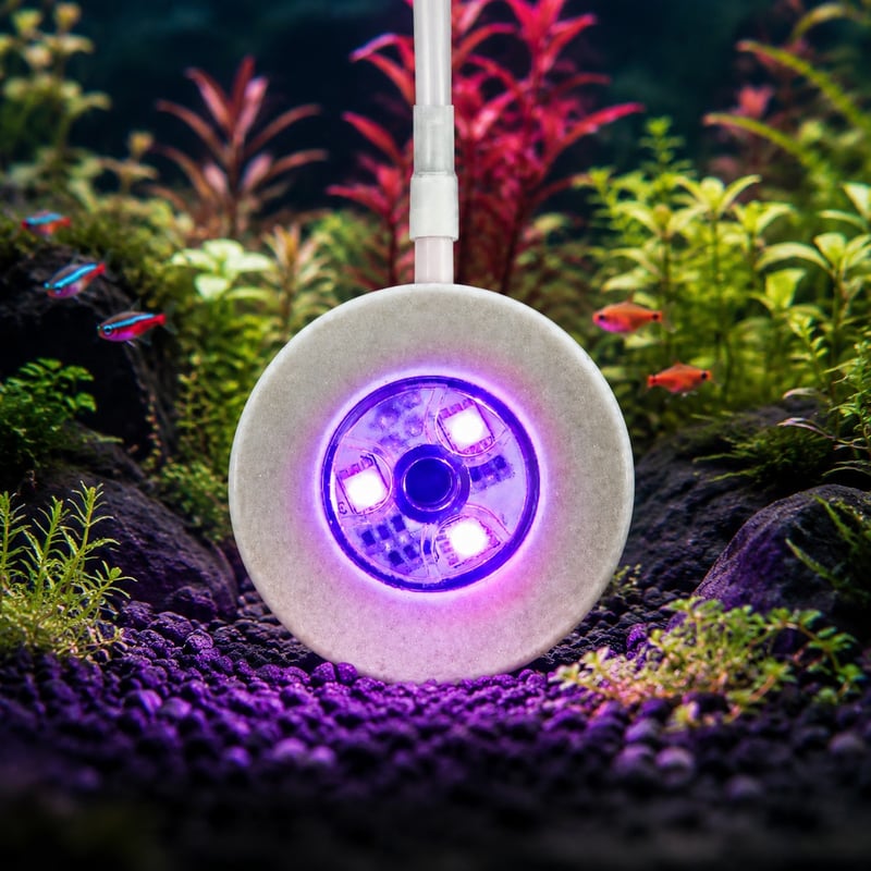 WK012 AL-3D Tauch-Aquarienleuchte, Funktionsbild des Modells WK012 für Händler und Beschaffungsteams von Aquarienausrüstung