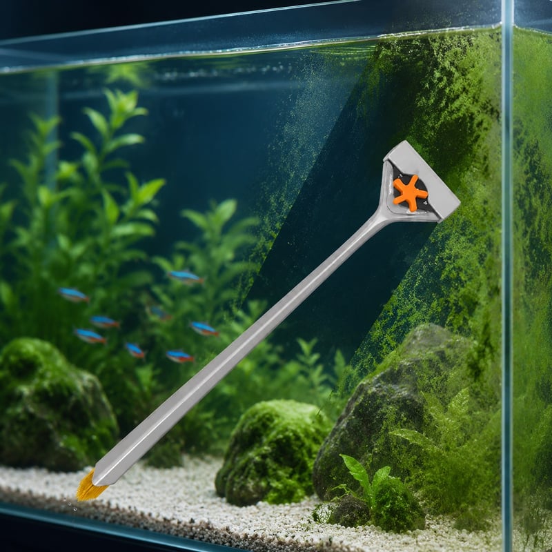 WK014 Aquarium-Algenkratzer Modell WK014 Funktionsbild für Aquariumgeräte-Distributoren und Beschaffungsteams