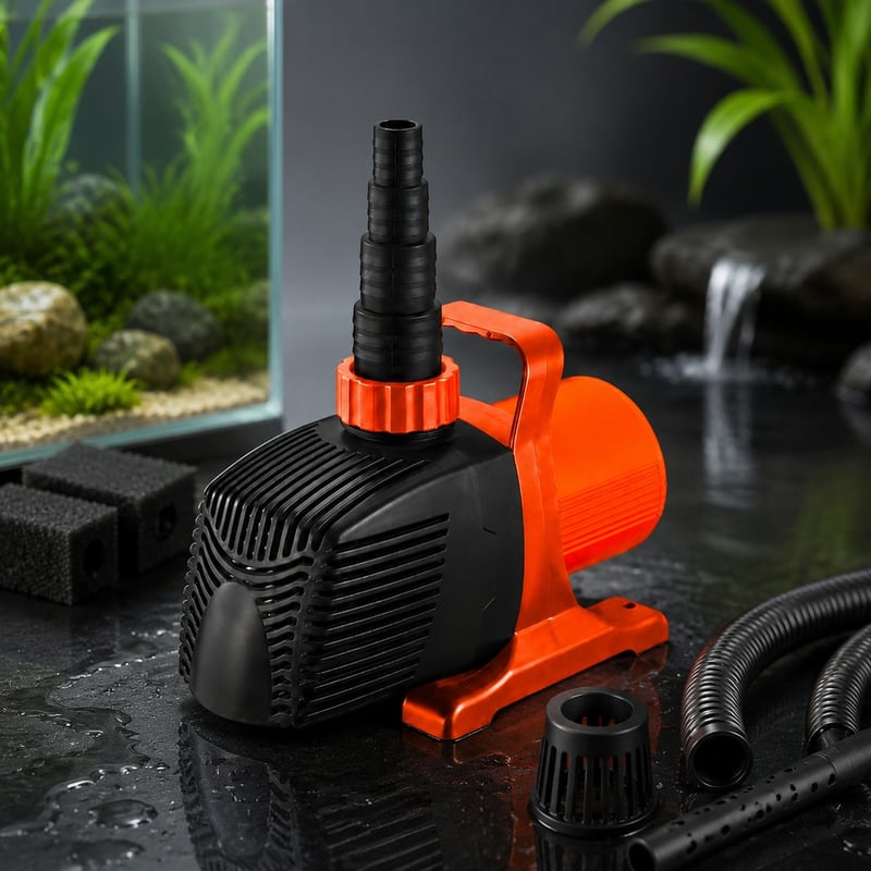 WK022 4-polige Aquarien-Wasserpumpe mit variabler Drehzahl, Modell WK022, Vorteilsbild für Händler von Aquarienausrüstung und Beschaffungsteams