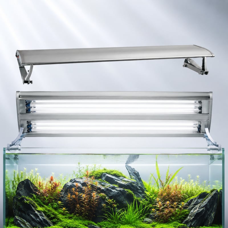 WK025 Aquarienleuchte mit 6 Lampen, Modell WK025, Abbildung der Vorteile für Händler und Beschaffungsteams von Aquarientechnik