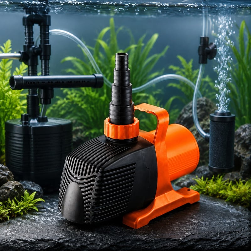 WK026 4-polige Aquarienwasserpumpe mit variabler Drehzahl, Modell WK026, Abbildung der Vorteile für Händler und Beschaffungsteams von Aquarientechnik