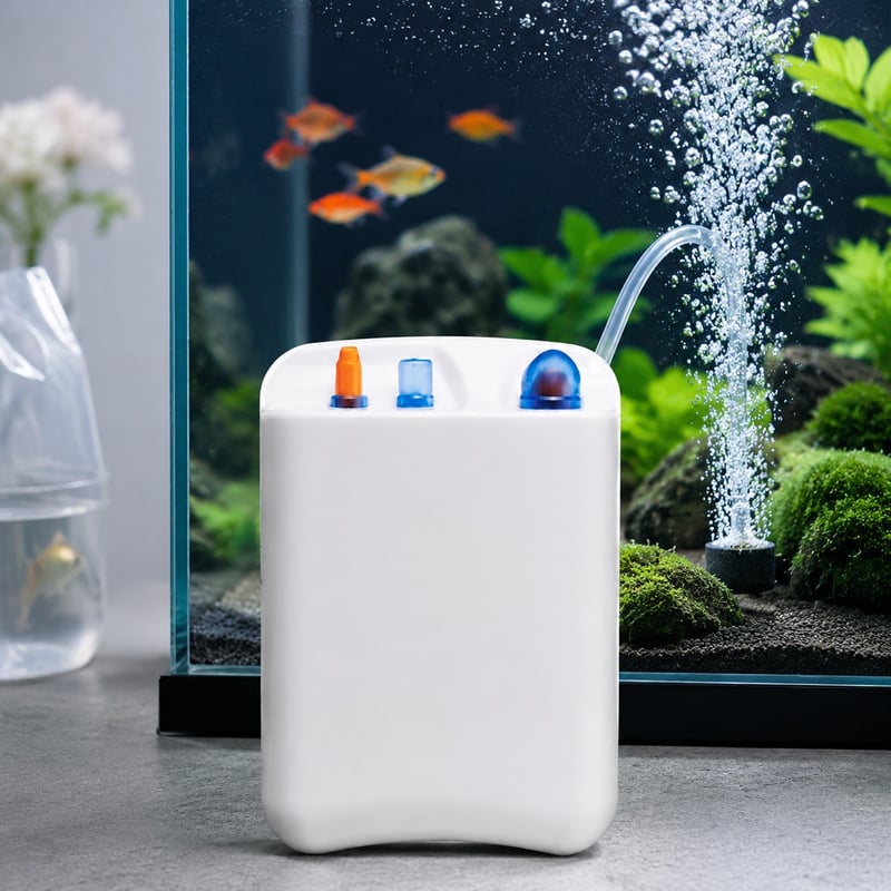 Leistungsbild der wiederaufladbaren Aquarienluftpumpe WK030 DC-125, Modell WK030, für Händler und Beschaffungsteams im Bereich Aquarientechnik