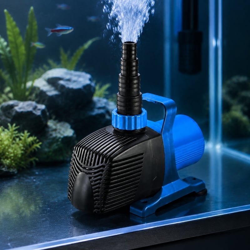 Leistungsbild der Aquarienwasserpumpe WK031 DC mit variabler Drehzahl, Modell WK031, für Händler und Beschaffungsteams im Bereich Aquarientechnik