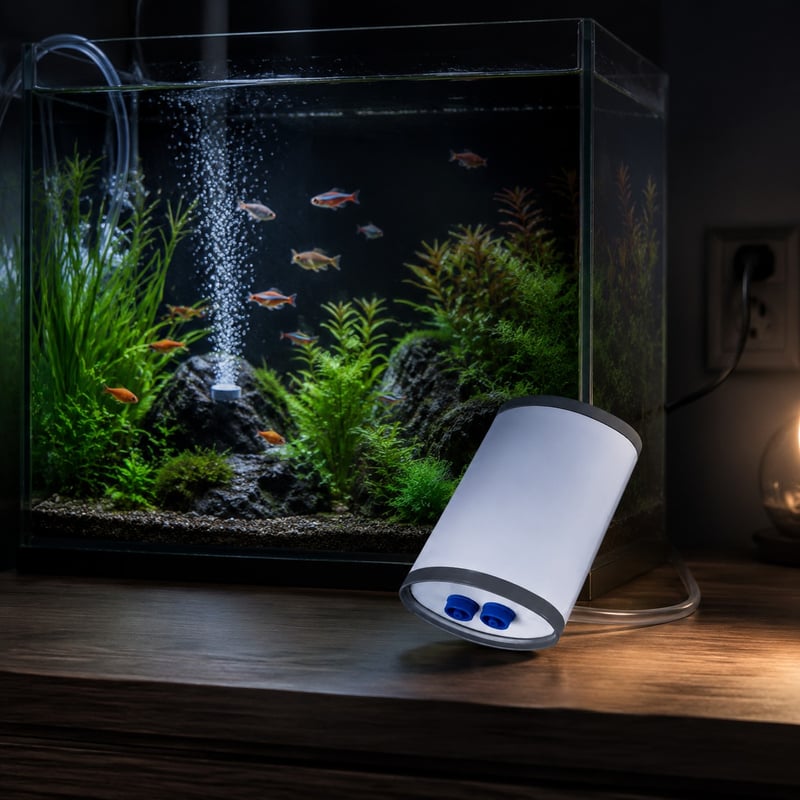 Leistungsbild der wiederaufladbaren Aquarienluftpumpe WK039, Modell WK039, für Händler und Beschaffungsteams im Bereich Aquarienausrüstung