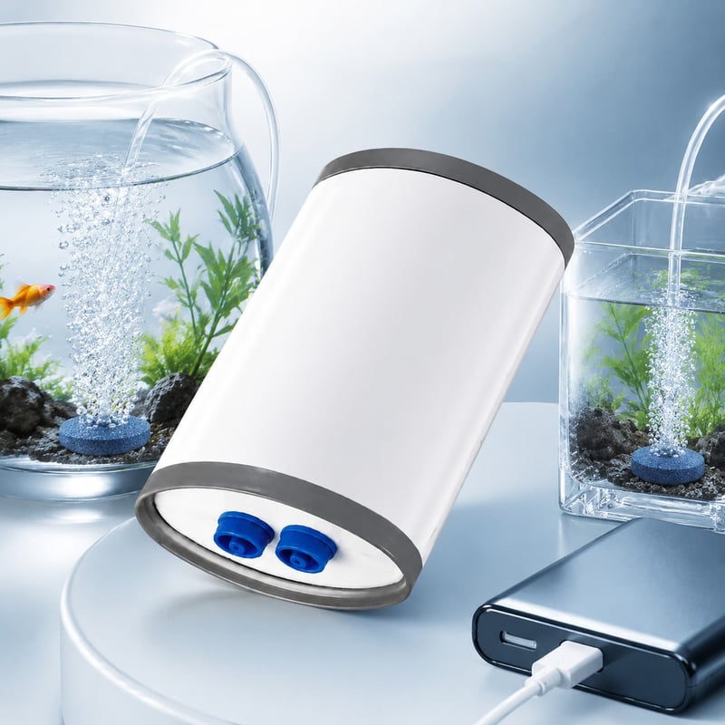 Vorteilsbild der wiederaufladbaren Aquarienluftpumpe WK039, Modell WK039, für Händler und Beschaffungsteams im Bereich Aquarienausrüstung