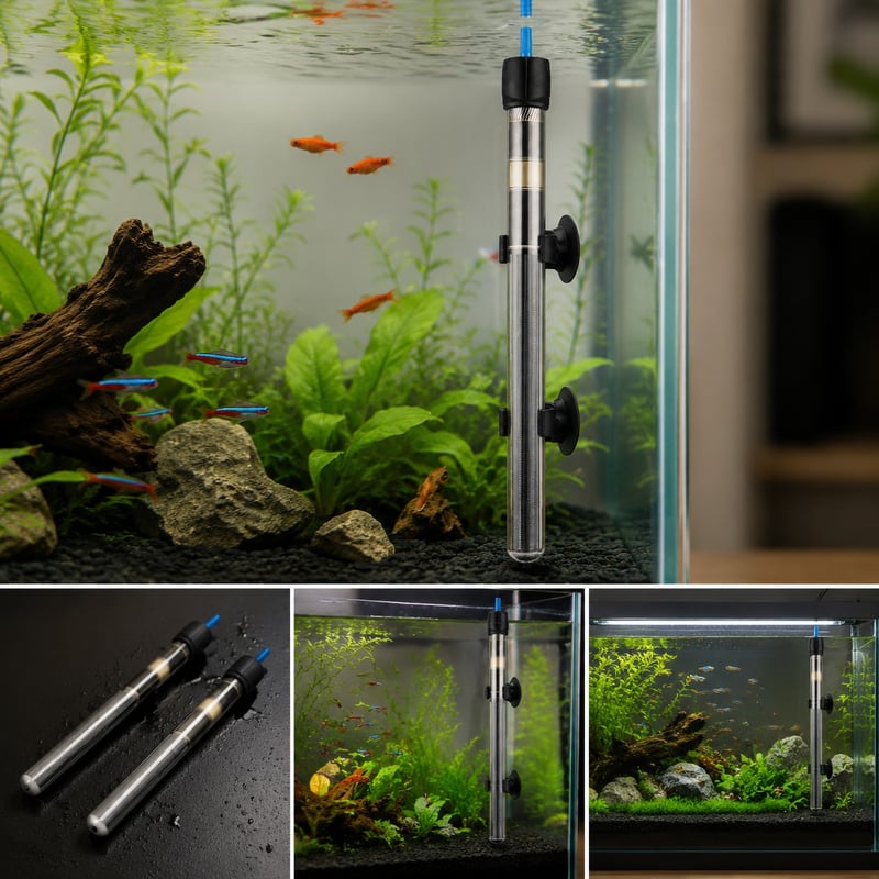 Funktionsbild des Quarz-Aquarienheizers WK040, Modell WK040, für Händler und Beschaffungsteams von Aquarientechnik