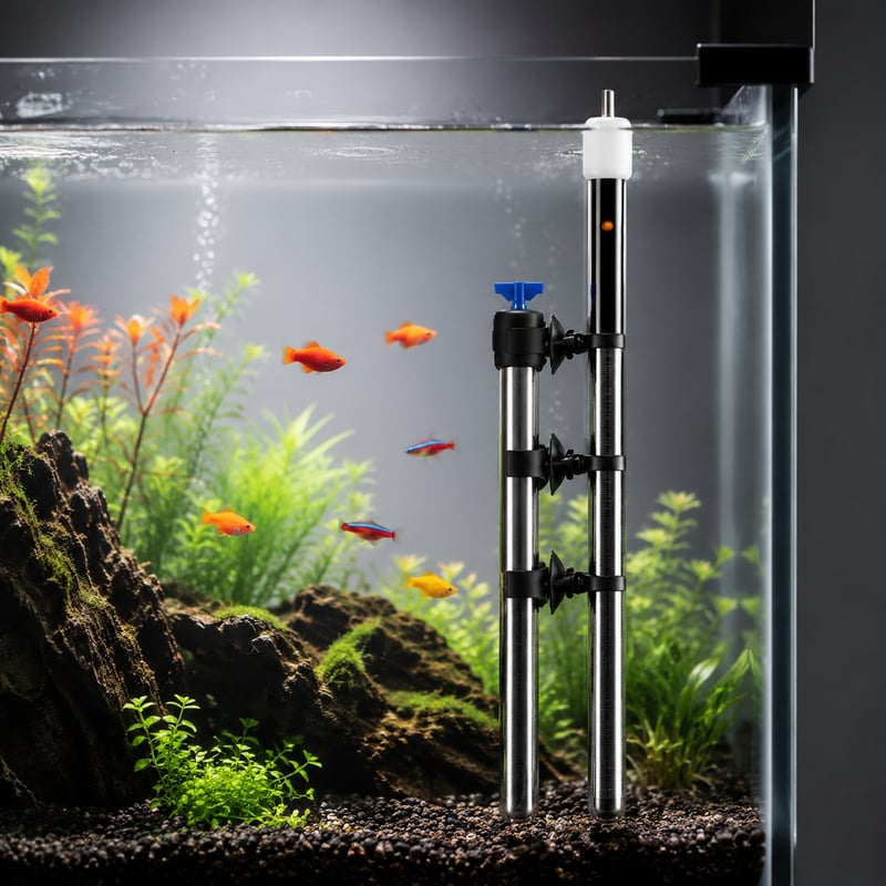 Funktionsbild des Quarz-Aquarienheizers WK041, Modell WK041, für Händler und Beschaffungsteams von Aquarientechnik