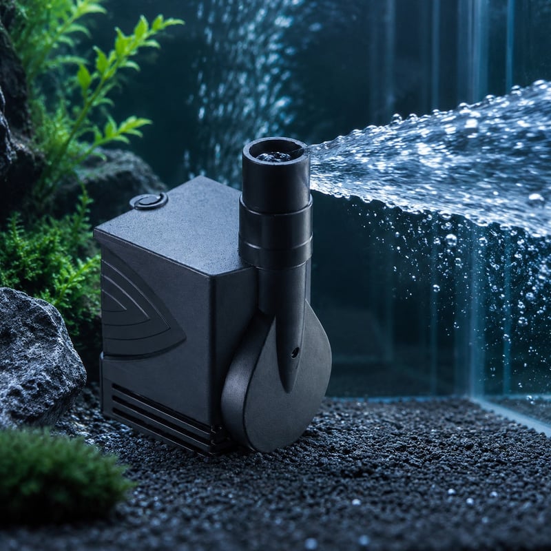 Leistungsbild der Mini-Tauchpumpe WK042 für Aquarien, Modell WK042, für Händler von Aquarienzubehör und Beschaffungsteams