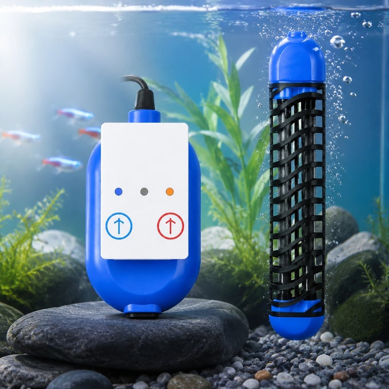 Vorteilsbild des app-gesteuerten Aquarienheizers Modell WK052 für Händler und Beschaffungsteams von Aquarientechnik