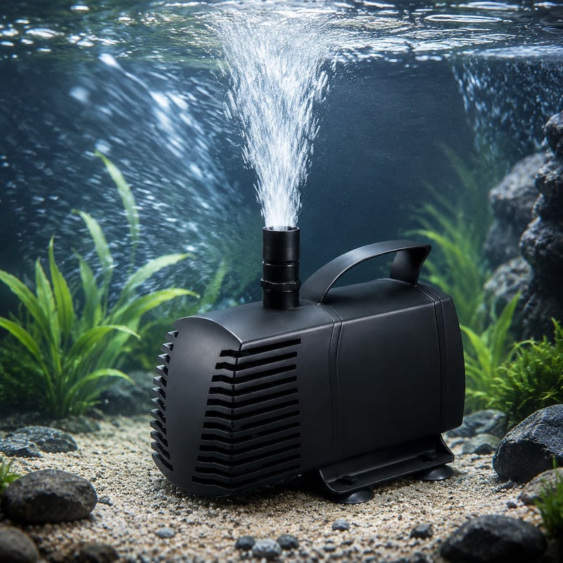 Leistungsbild der WK054 Multifunktions-Tauchpumpe für Aquarien, Modell WK054, für Vertriebspartner und Beschaffungsteams im Bereich Aquarientechnik