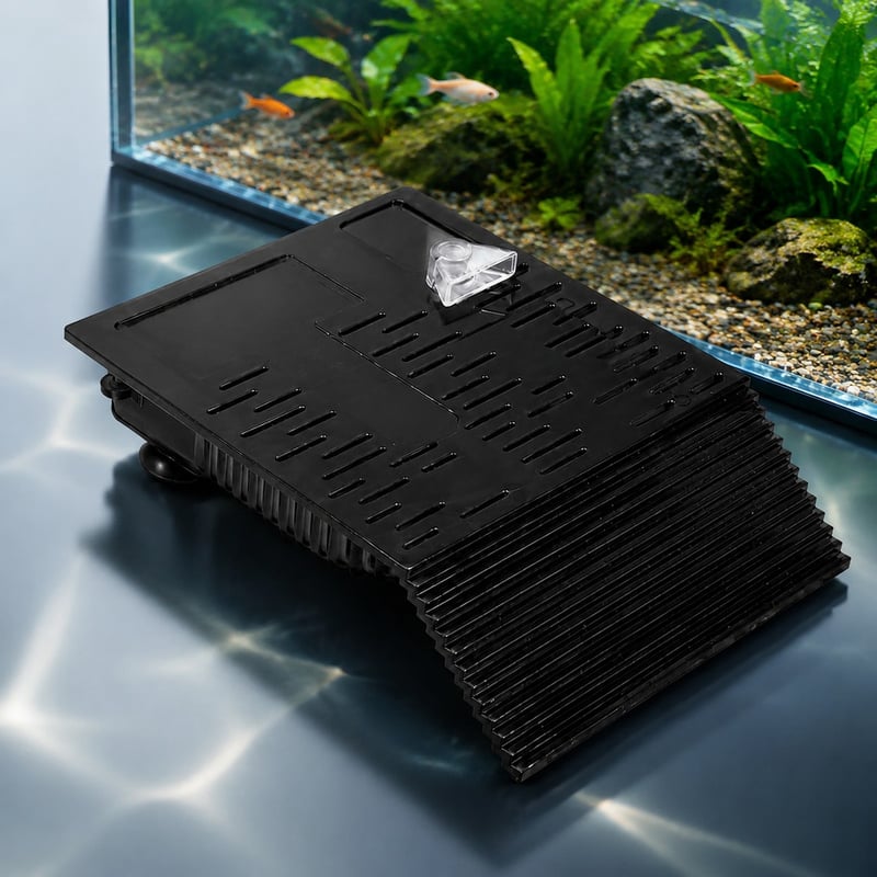 Vorteilsbild des WK055 Aquarienheizers mit Schildkrötenplattform, Modell WK055, für Vertriebspartner und Beschaffungsteams im Bereich Aquarientechnik