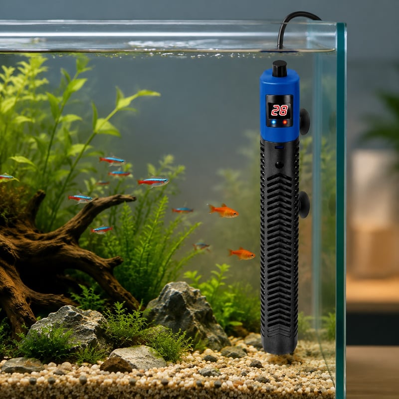 WK058 Digital-Display-Aquarienheizer Modell WK058 Funktionsbild für Aquarienausrüstungshändler und Beschaffungsteams