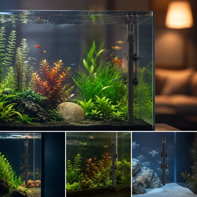 Funktionsbild des Carbonfaser-Aquarienheizers WK059, Modell WK059, für Aquarienausrüstungshändler und Beschaffungsteams