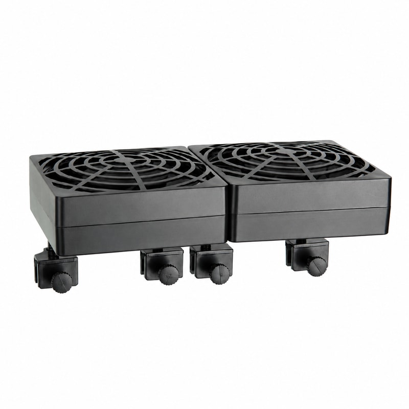WK061 Doppelkopf-Clip-Kühlventilator für Aquarien und Fischtanks für den Großhandel, OEM- und Händlerbelieferung im Bereich Aquarienwartung und Zubehör