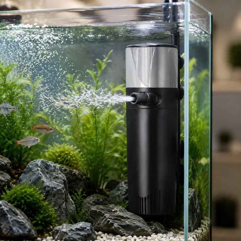 WK064 Innenfilter für Aquarien, Modell WK064, Funktionsbild für Aquarientechnik-Vertriebspartner und Beschaffungsteams