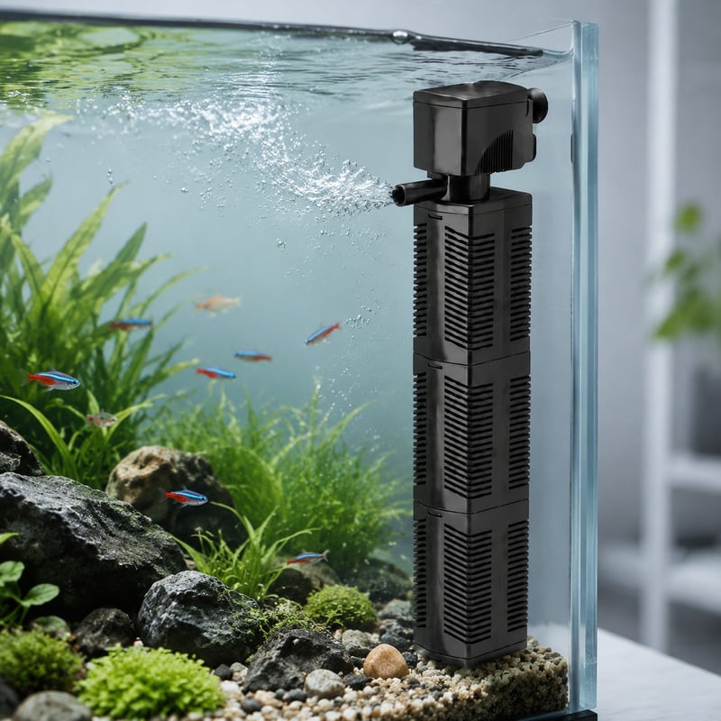 Interner Aquarienfilter WK066, Modell WK066, Funktionsbild für Händler und Beschaffungsteams zur Unterstützung der Aquarienfiltration