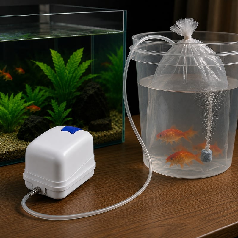 WK069 leise Tiefwasser-Aquarienluftpumpe, Modell WK069, Funktionsbild für Händler und Beschaffungsteams von Aquarientechnik