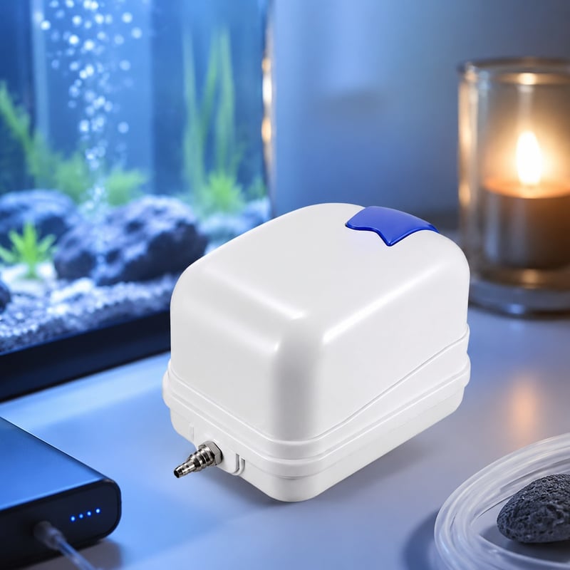 WK069 leise Tiefwasser-Aquarienluftpumpe, Modell WK069, Vorteilsbild für Händler und Beschaffungsteams von Aquarientechnik