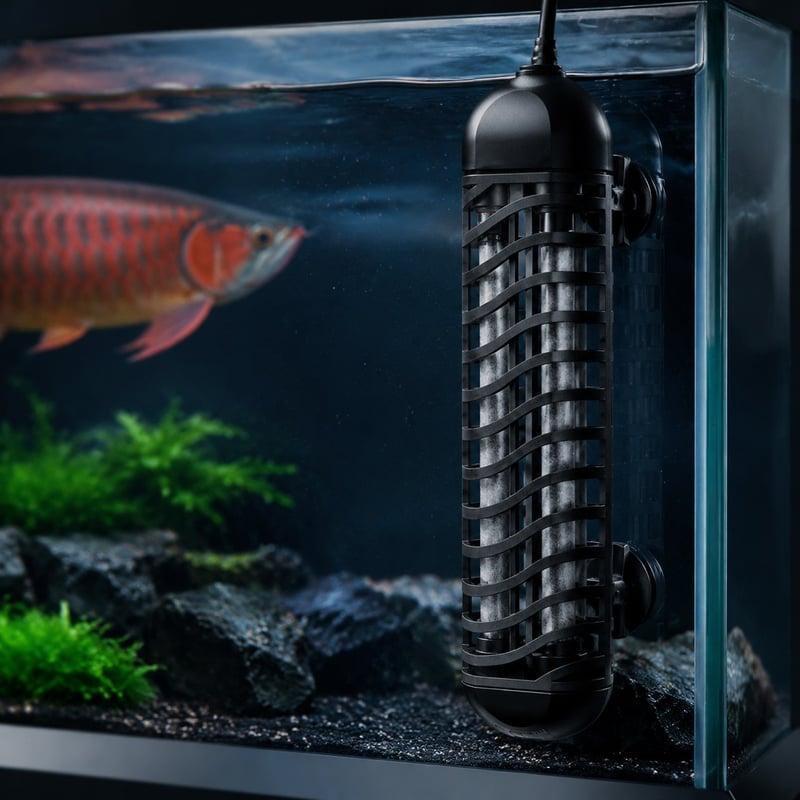 WK077 Digitaler Arowana-Aquarienheizer mit geteiltem Aufbau, Modell WK077, Leistungsbild für Vertriebspartner und Beschaffungsteams im Bereich Aquarientechnik