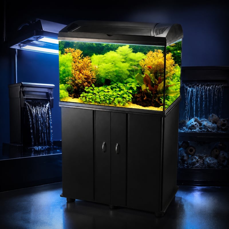 Leistungsbild des rechteckigen Glasfischbeckens, Modell WK078, für Aquarienhändler und Beschaffungsteams