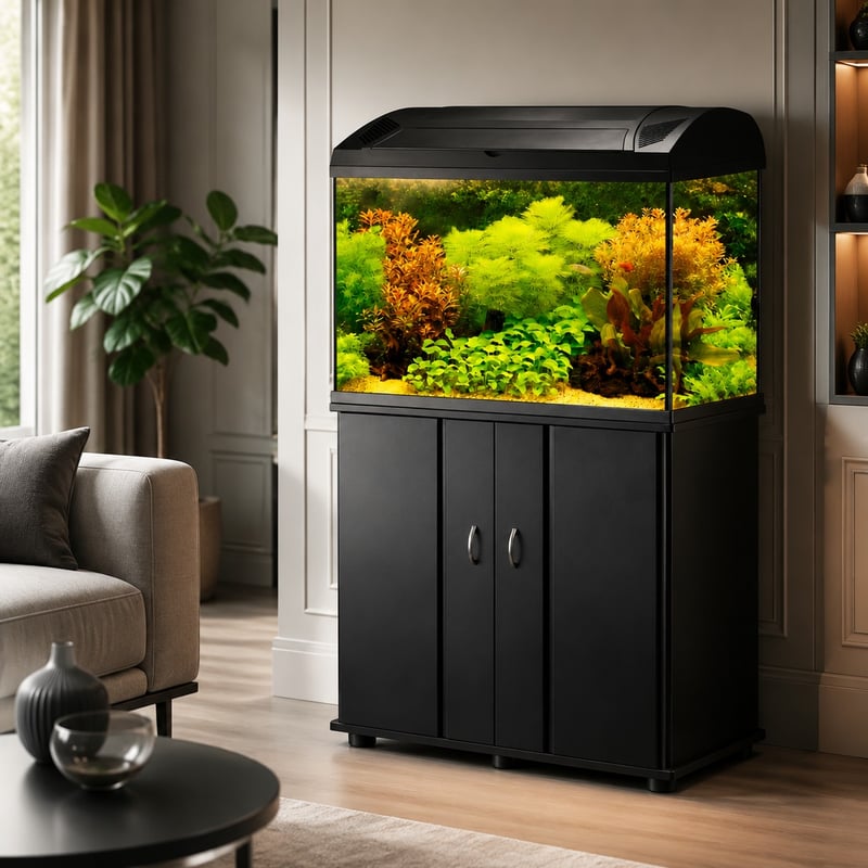 Funktionsbild des rechteckigen Glasfischbeckens, Modell WK078, für Aquarienhändler und Beschaffungsteams