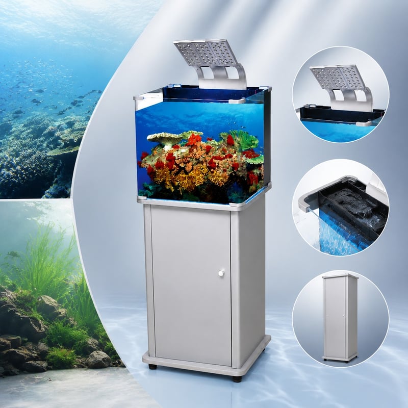 WK079 gebogenes Glas-Aquarium, Fischbecken, Modell WK079, Vorteilsbild für Händler und Beschaffungsteams von Aquarien