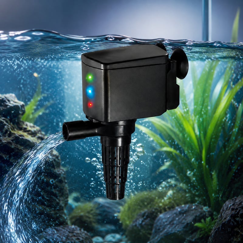 WK081 Hp 600 3-in-1-Tauchwasserpumpe für Aquarien, Modell WK081, Vorteilsbild für Händler und Beschaffungsteams von Aquarienausrüstung