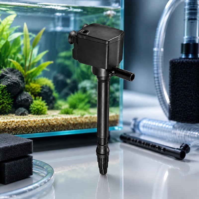 WK082 3-in-1-Tauchwasserpumpe für Aquarien, Modell WK082, Vorteilsbild für Händler und Beschaffungsteams von Aquarienausrüstung
