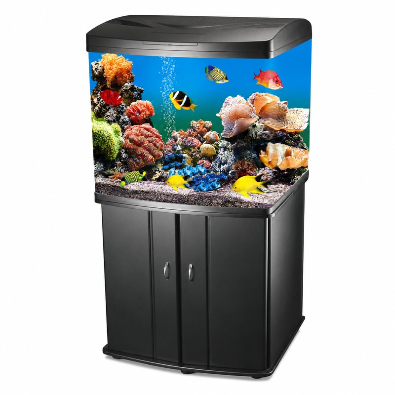 WK083 Meerwasseraquarium mit gebogener Frontscheibe für den Großhandel, OEM- und Händlerbelieferung von Aquarien