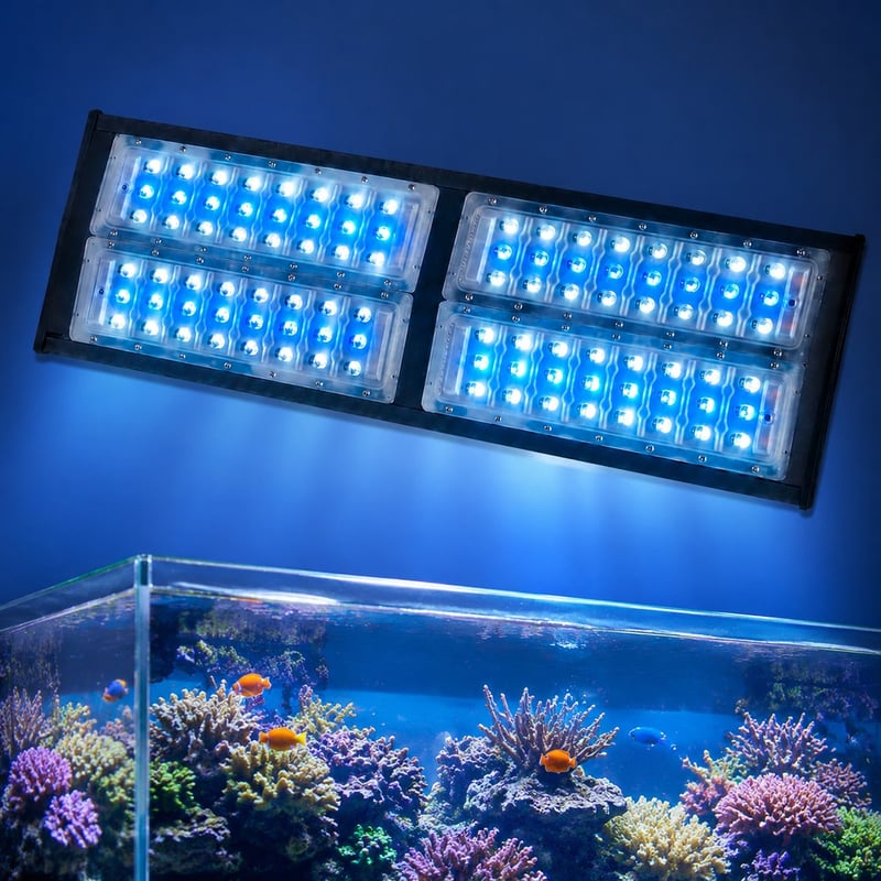 Vorteilsbild der wasserdichten Hochleistungs-Aquarien-LED-Leuchte WK084, Modell WK084, für Händler und Beschaffungsteams von Aquarienausrüstung