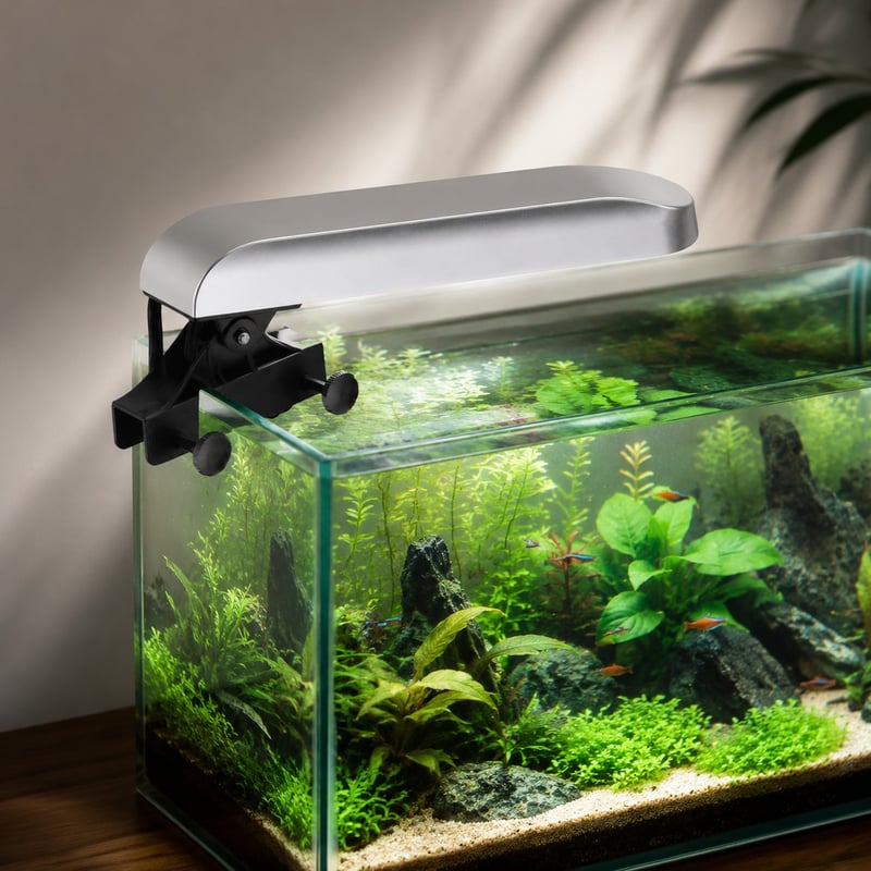 WK086 wasserdichte aufsteckbare Aquarienleuchte, Modell WK086, Funktionsbild für Aquarientechnik-Vertriebspartner und Beschaffungsteams