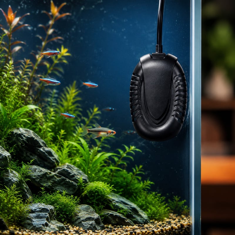 Funktionsbild der digitalen Quarz-Aquarienheizung WK088, Modell WK088, für Aquarientechnik-Vertriebspartner und Beschaffungsteams