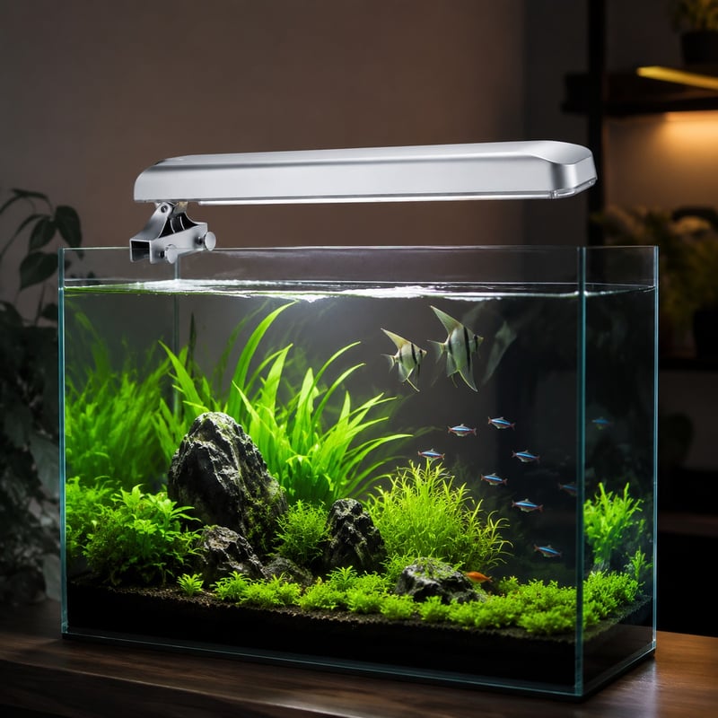 Funktionsbild der PL-Aufsteck-Aquarienleuchte WK094, Modell WK094, für Händler und Beschaffungsteams von Aquarienausrüstung