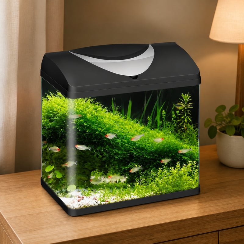 Funktionsbild des Glas-Aquarienfischbeckens WK095, Modell WK095, für Händler und Beschaffungsteams von Aquarien