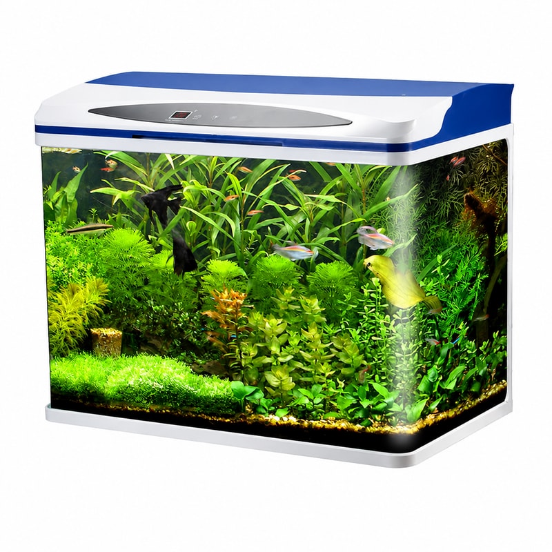 WK097 Glasaquarium und Fischbecken mit LED-Licht für Aquarienbecken im Großhandel sowie für OEM- und Vertriebspartner-Belieferung