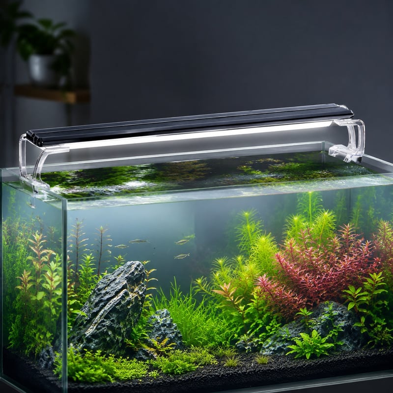 Funktionsbild der Aquarien-LED-Leuchte WK100, Modell WK100, für Händler von Aquarientechnik und Beschaffungsteams