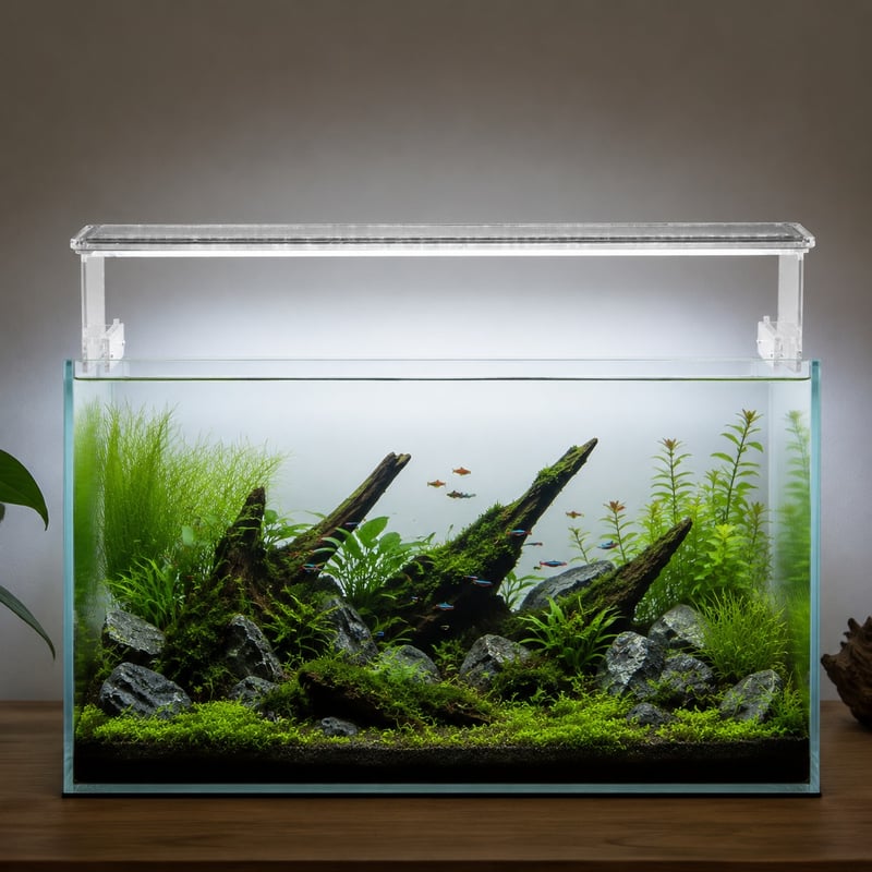 WK103 Aquarium-LED-Leuchte, Modell WK103, Funktionsbild für Distributoren und Beschaffungsteams im Bereich Aquarienausrüstung