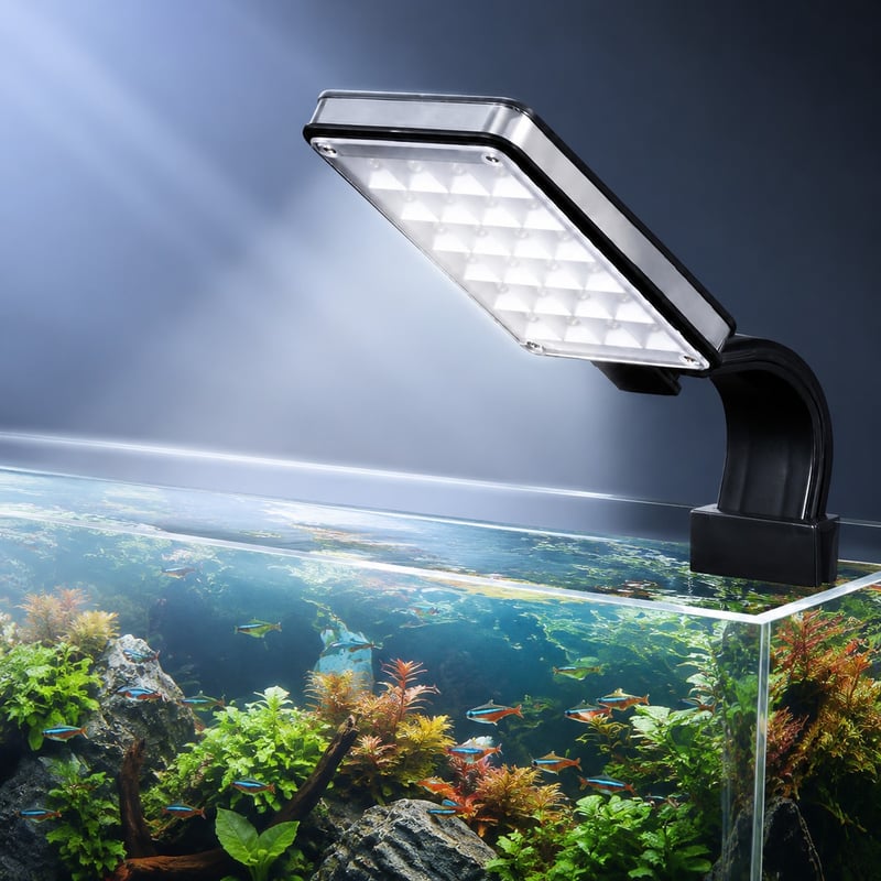WK104 Aquarium-LED-Leuchte, Vorteilsbild des Modells WK104 für Händler und Beschaffungsteams von Aquarienausstattung